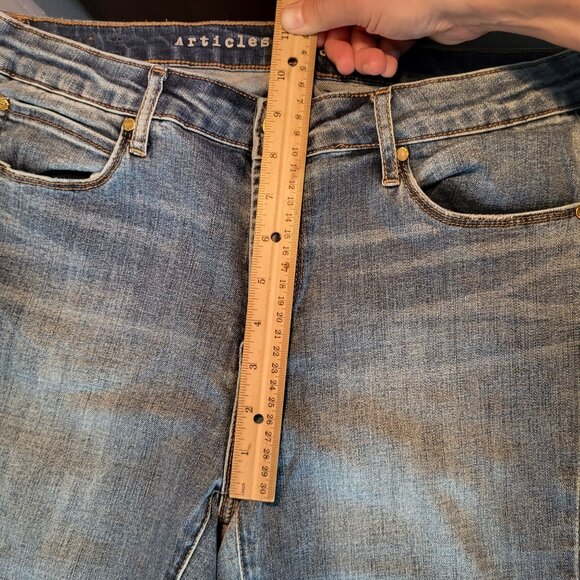 ARTICLES OF SOCIETY Womens SZ 30 Suzy Skinny Fit Jeans Distressed Hem Elden Wash - Picture 6 of 10